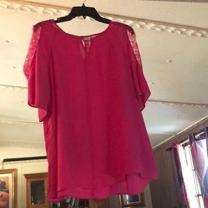 Think Pink ... cold shoulder...ladies summer top